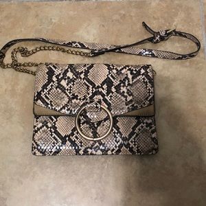 Snakeskin crossbody purse